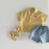 ［Bonito］Couple stripe shirt