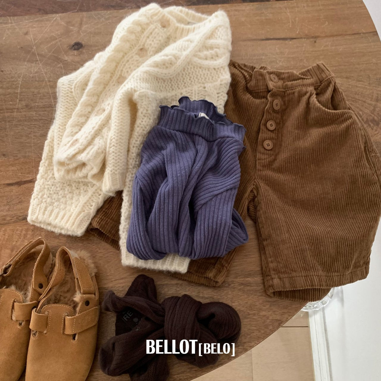 ［BELLOT］Mellow warm tops (kids)