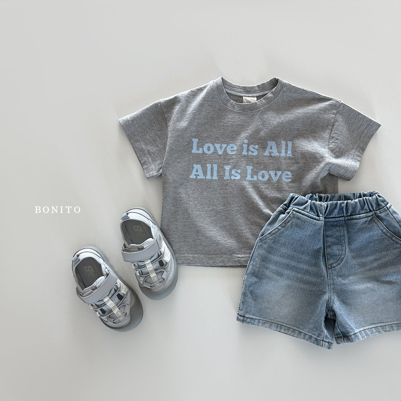 ［Bonito］Love is all tee (baby, kids, adult)
