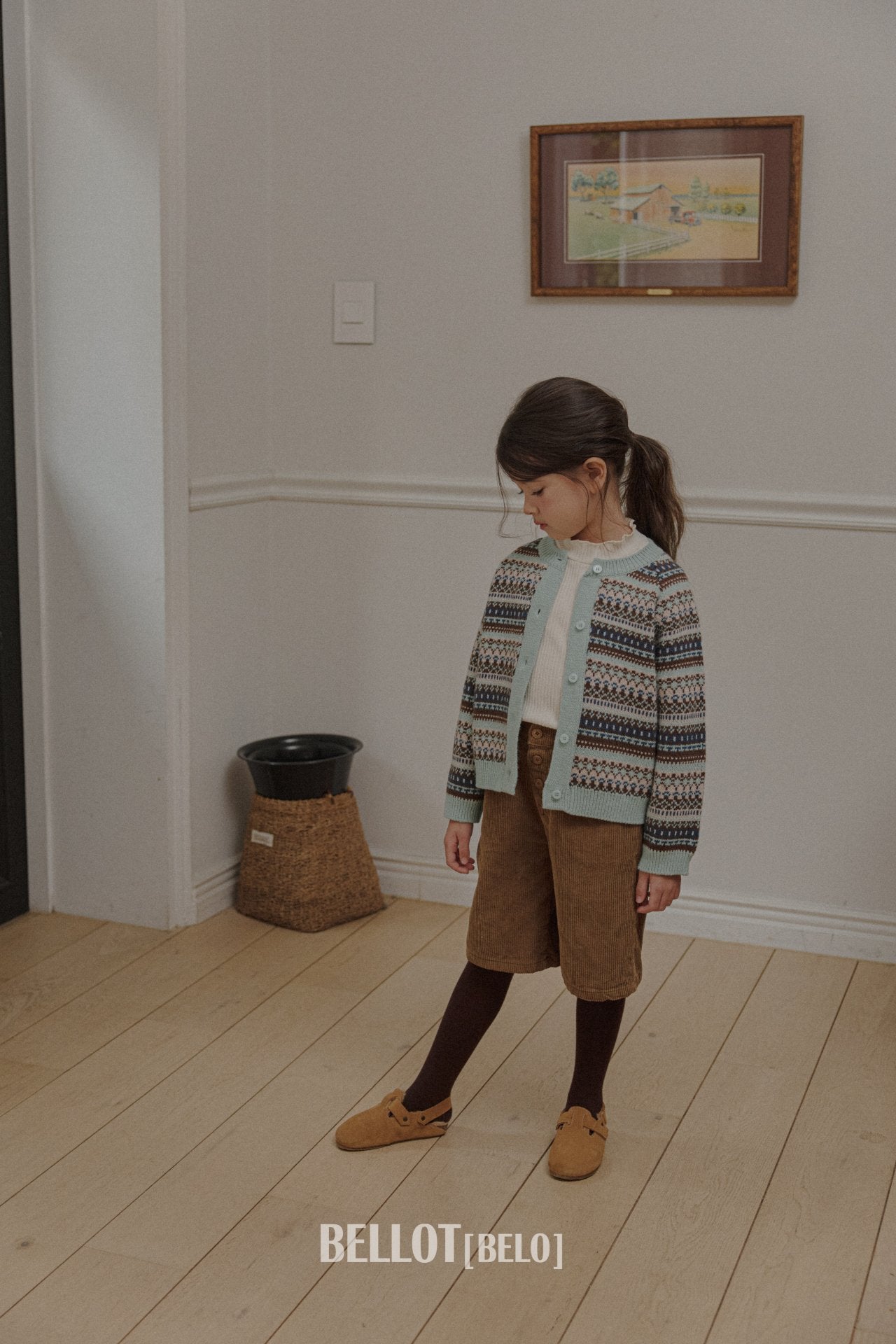 ［BELLOT］Nordic cashmere cardigan (kids)