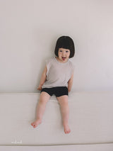 ［melmel］Linen sleeveless tops