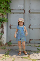 ［OREN］Camellia short overalls