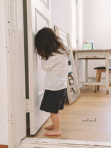 ［MELMEL］Linen half pants