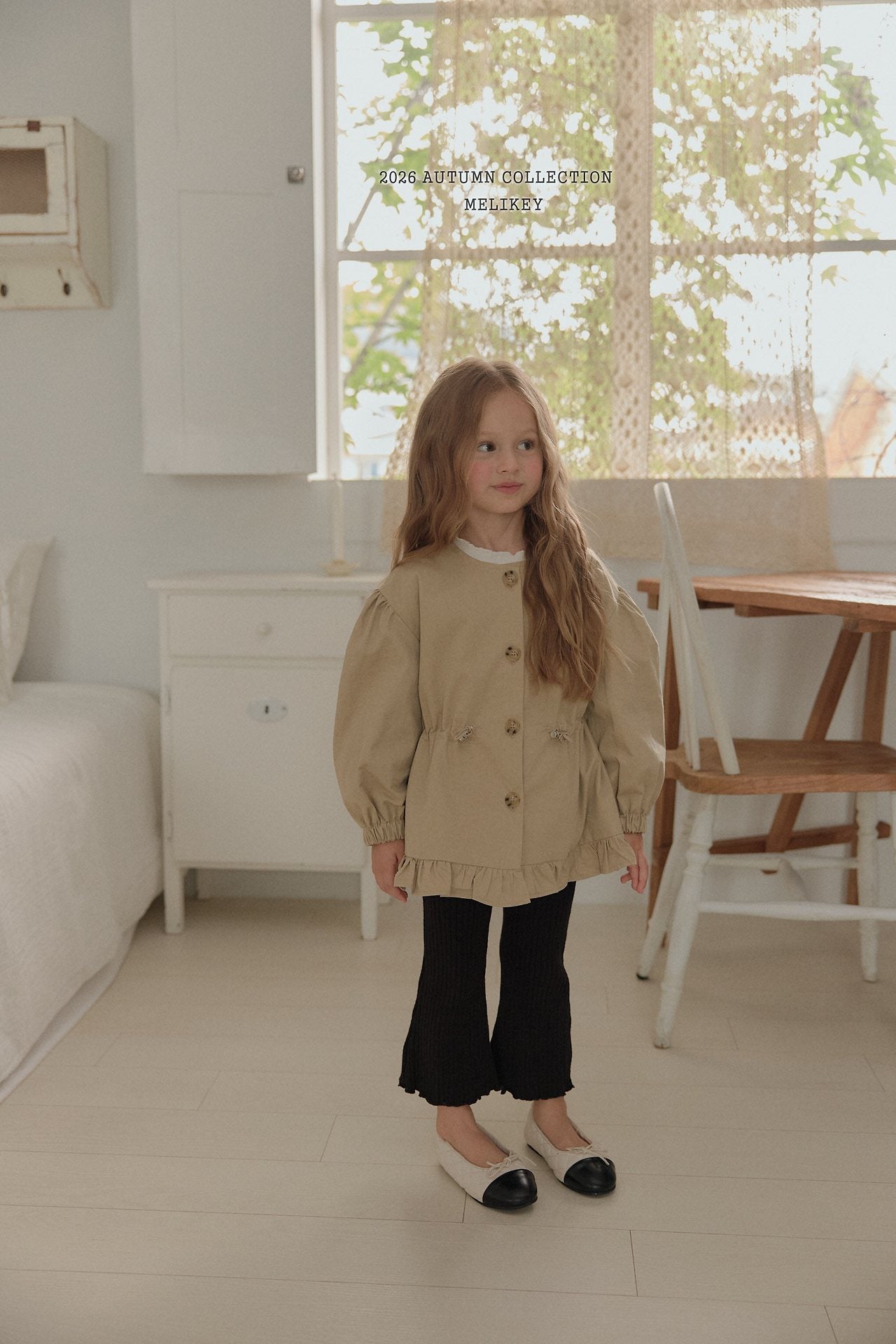 ［Melikey］Momo frill burberry jacket