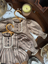 ［marron］Chocolate smock blouse