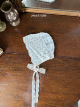 ［marron］Hellen lace bonnet