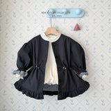 ［Melikey］Momo frill burberry jacket