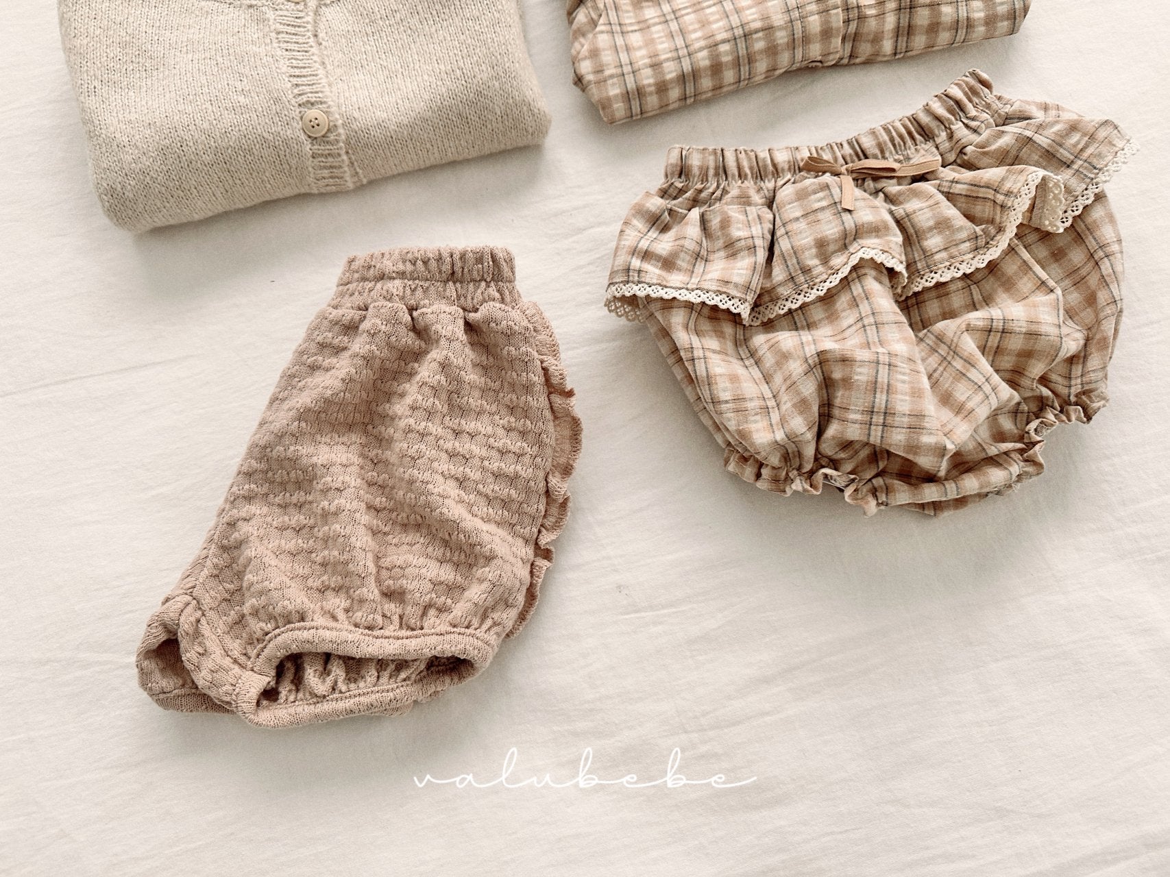 ［valubebe］Petit check frill bloomer (baby)