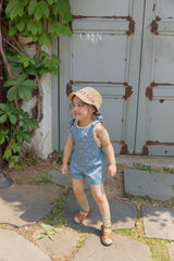 ［OREN］Camellia short overalls