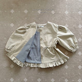 ［Melikey］Momo frill burberry jacket