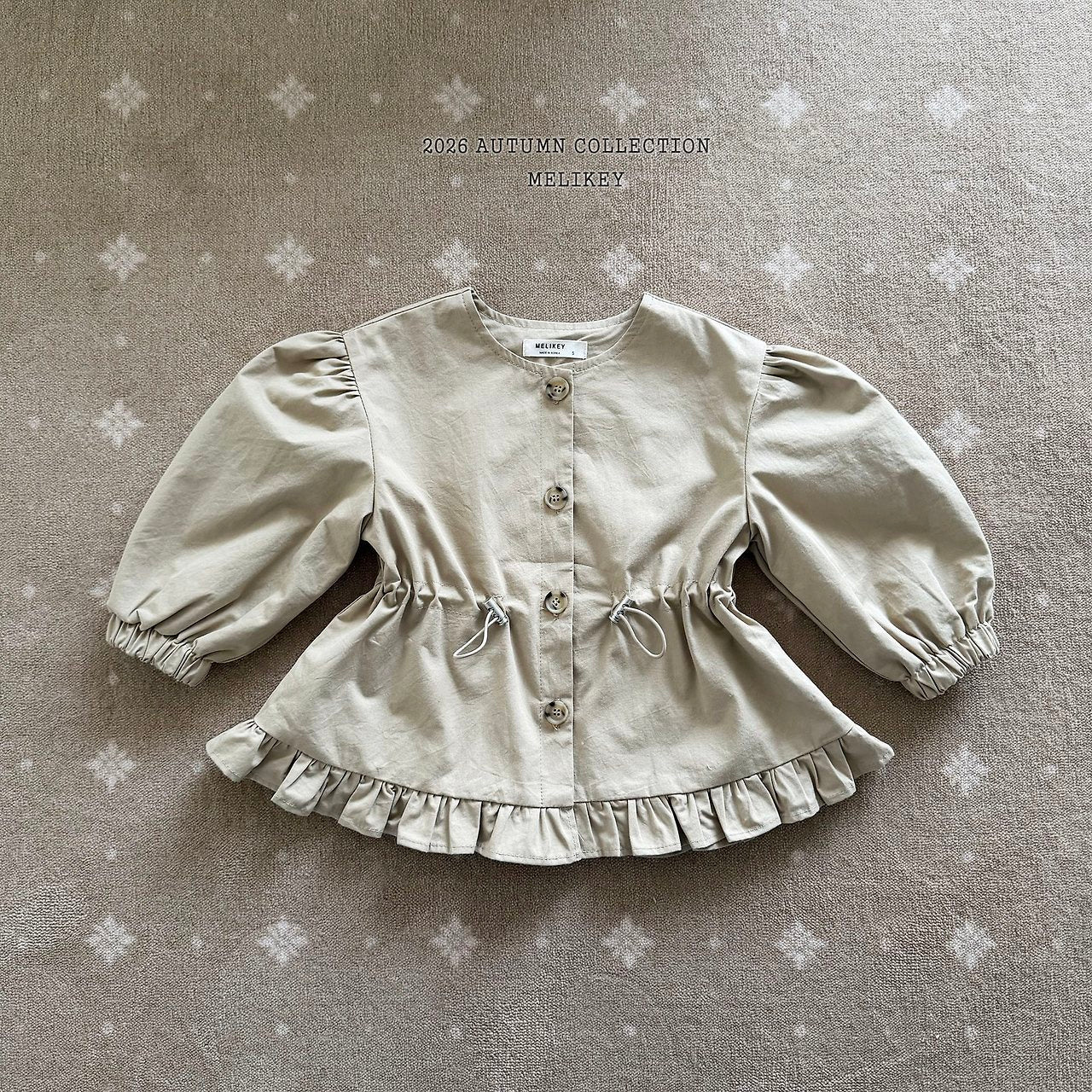 ［Melikey］Momo frill burberry jacket