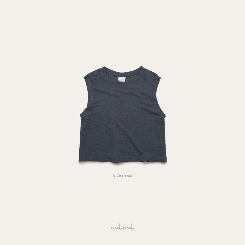［melmel］Linen sleeveless tops