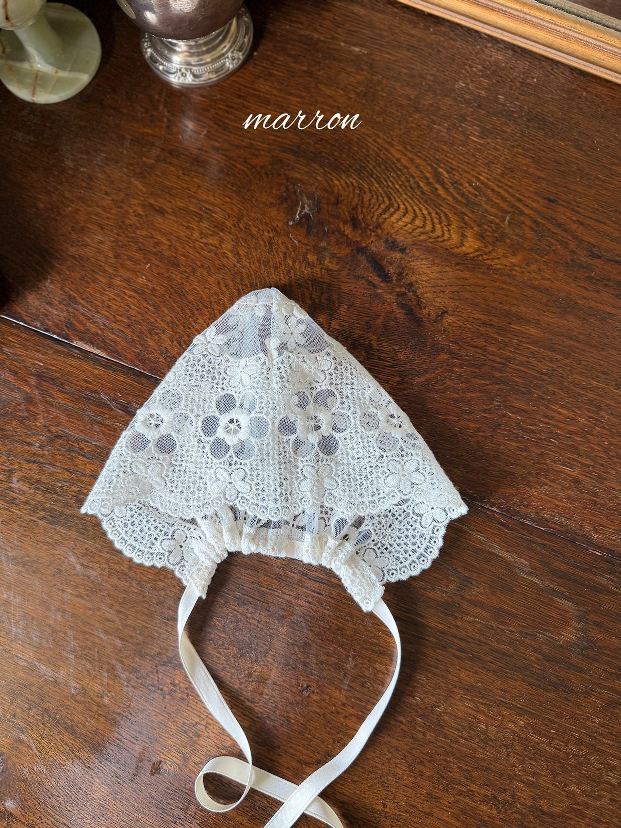 ［marron］Lace bonnet