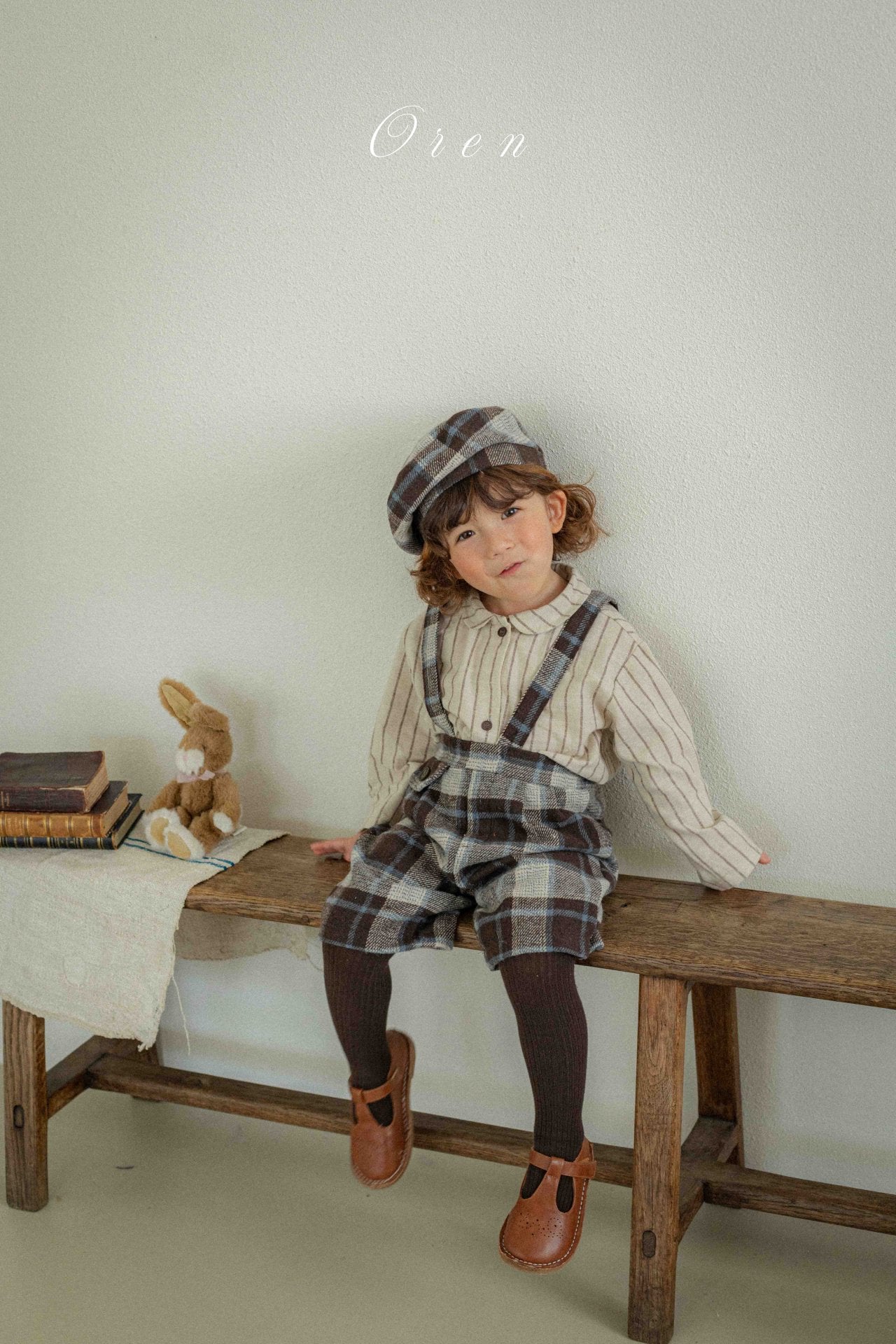 ［OREN］Brunel check beret