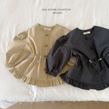 ［Melikey］Momo frill burberry jacket