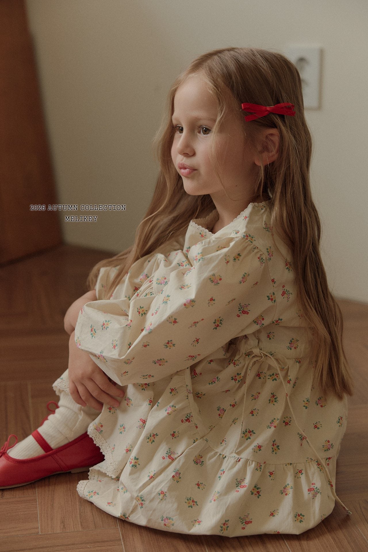 ［Melikey］Vintage flower one-piece