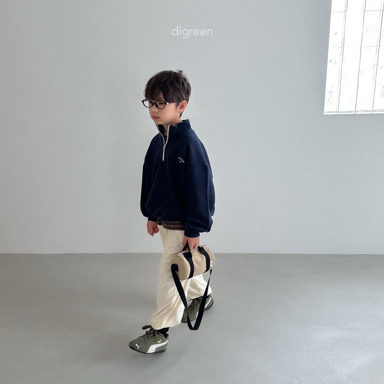 ［digreen］Terry jogger pants