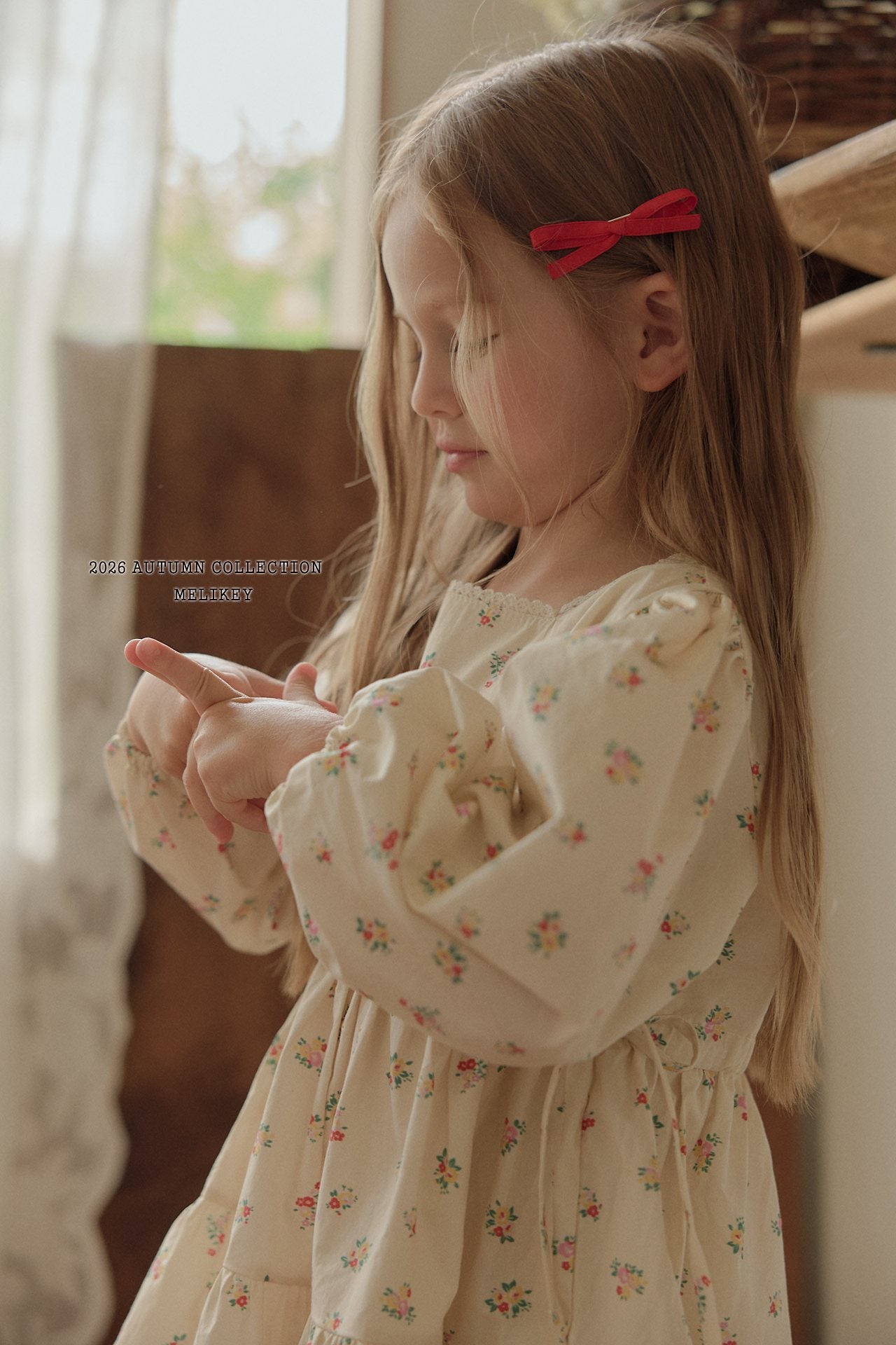 ［Melikey］Vintage flower one-piece