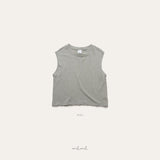 ［melmel］Linen sleeveless tops