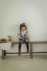 ［OREN］Brunel check suspender half pants