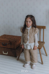 ［ROA］Quilting lace pants