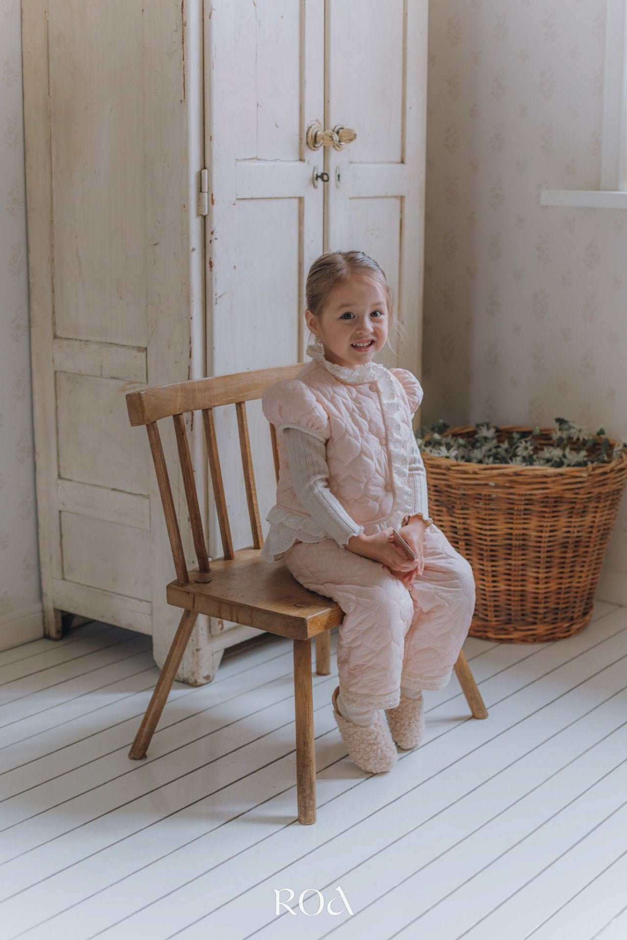 ［ROA］Quilting lace pants