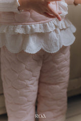 ［ROA］Quilting lace vest