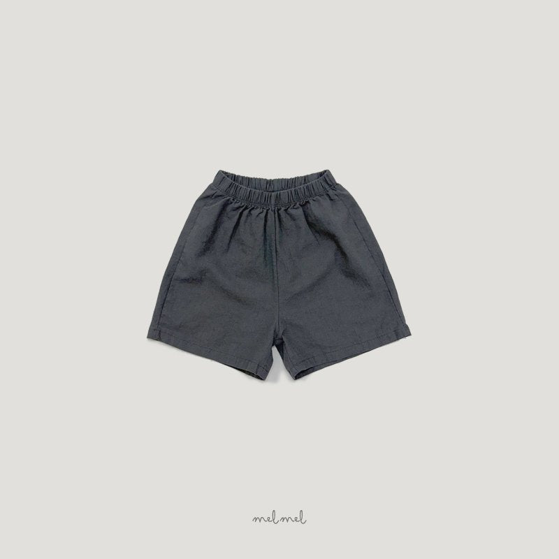［MELMEL］Linen half pants