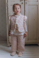 ［ROA］Quilting lace vest