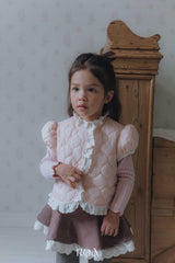 ［ROA］Quilting lace vest