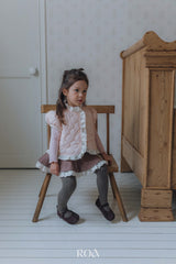 ［ROA］Quilting lace vest