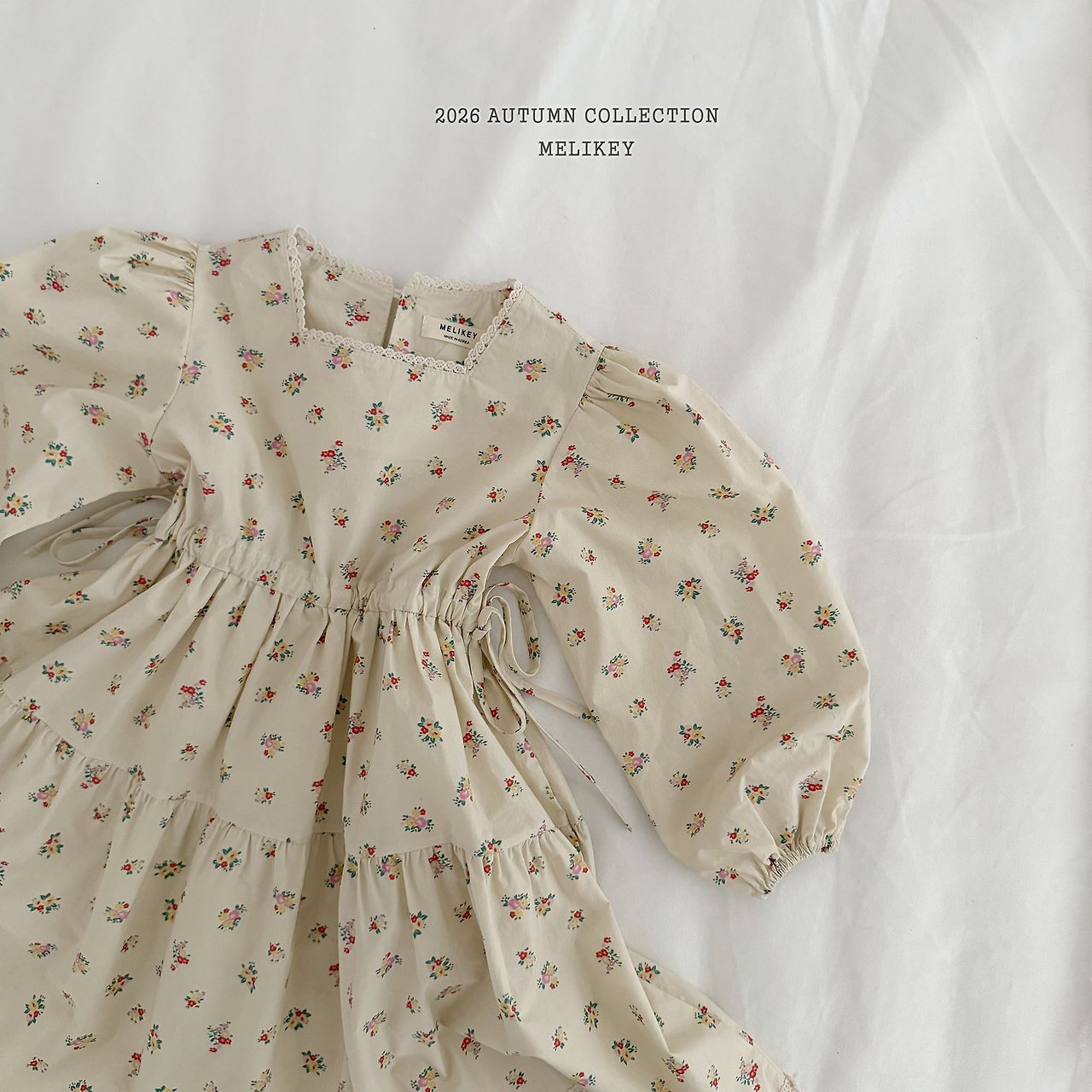 ［Melikey］Vintage flower one-piece
