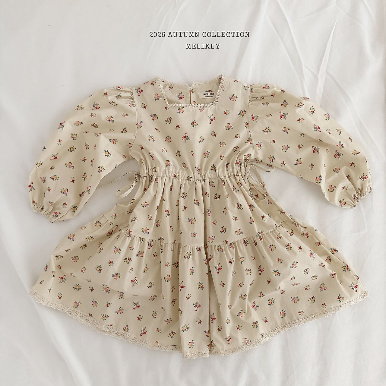 ［Melikey］Vintage flower one-piece
