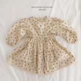 ［Melikey］Vintage flower one-piece