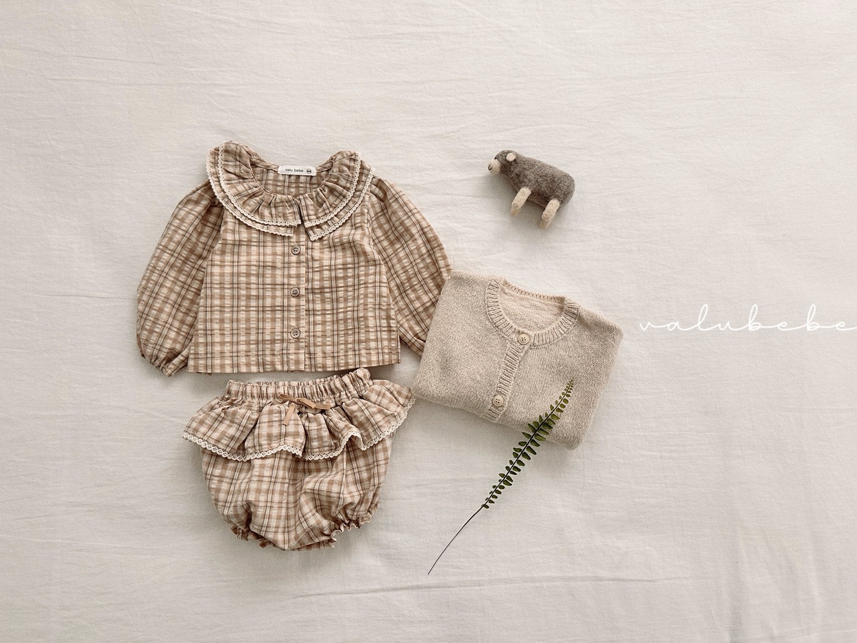 ［valubebe］Petit check frill bloomer (baby)