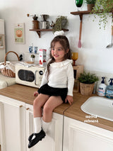 ［second moment］Frill collar rib tops