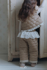 ［ROA］Quilting lace pants