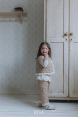 ［ROA］Quilting lace pants