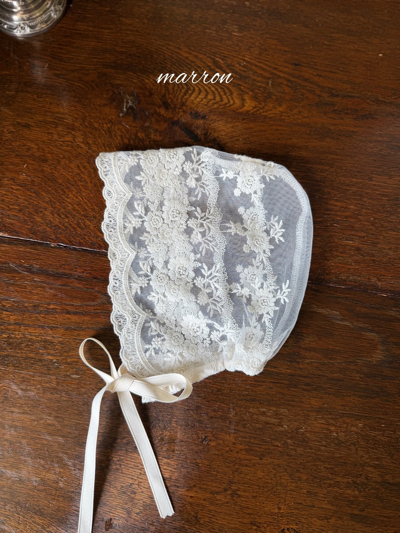 ［marron］Lace bonnet