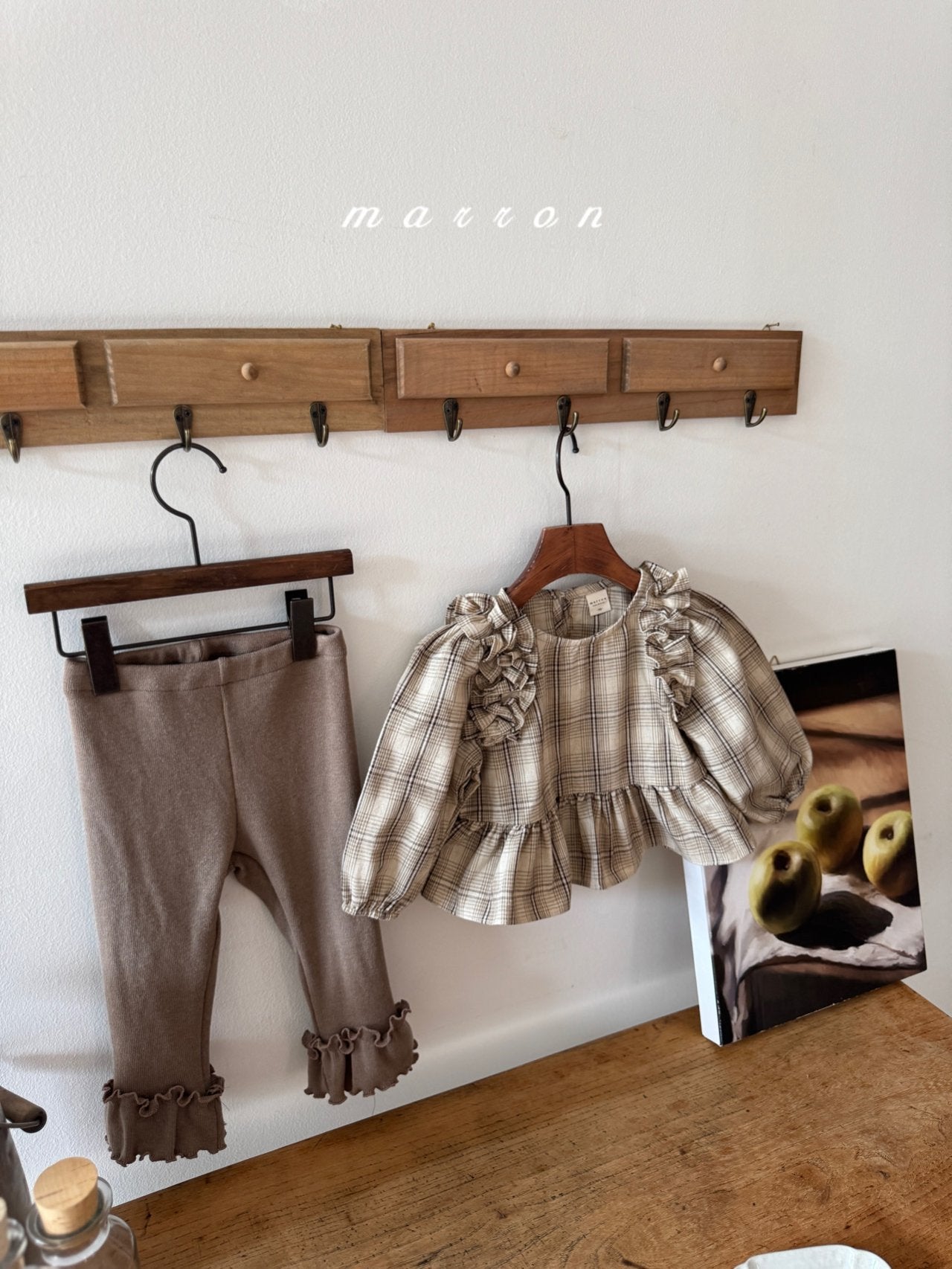 ［marron］Frill leggings