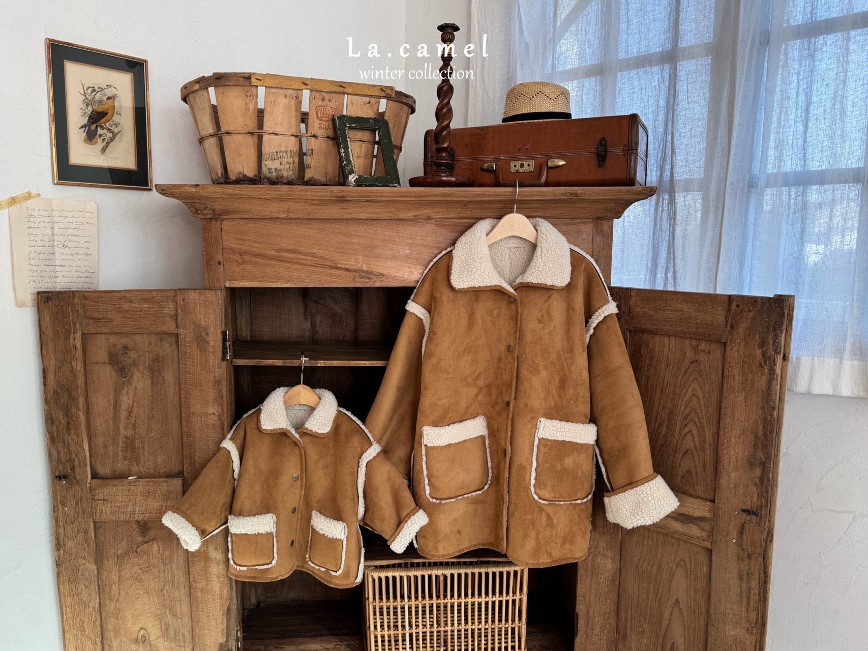 ［La.camel］Teddy reversible mouton jacket (kids)