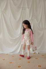 ［Melikey］Strawberry heart short salopette