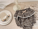 ［valubebe］Petit check frill bloomer (baby)