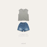 ［melmel］Linen sleeveless tops