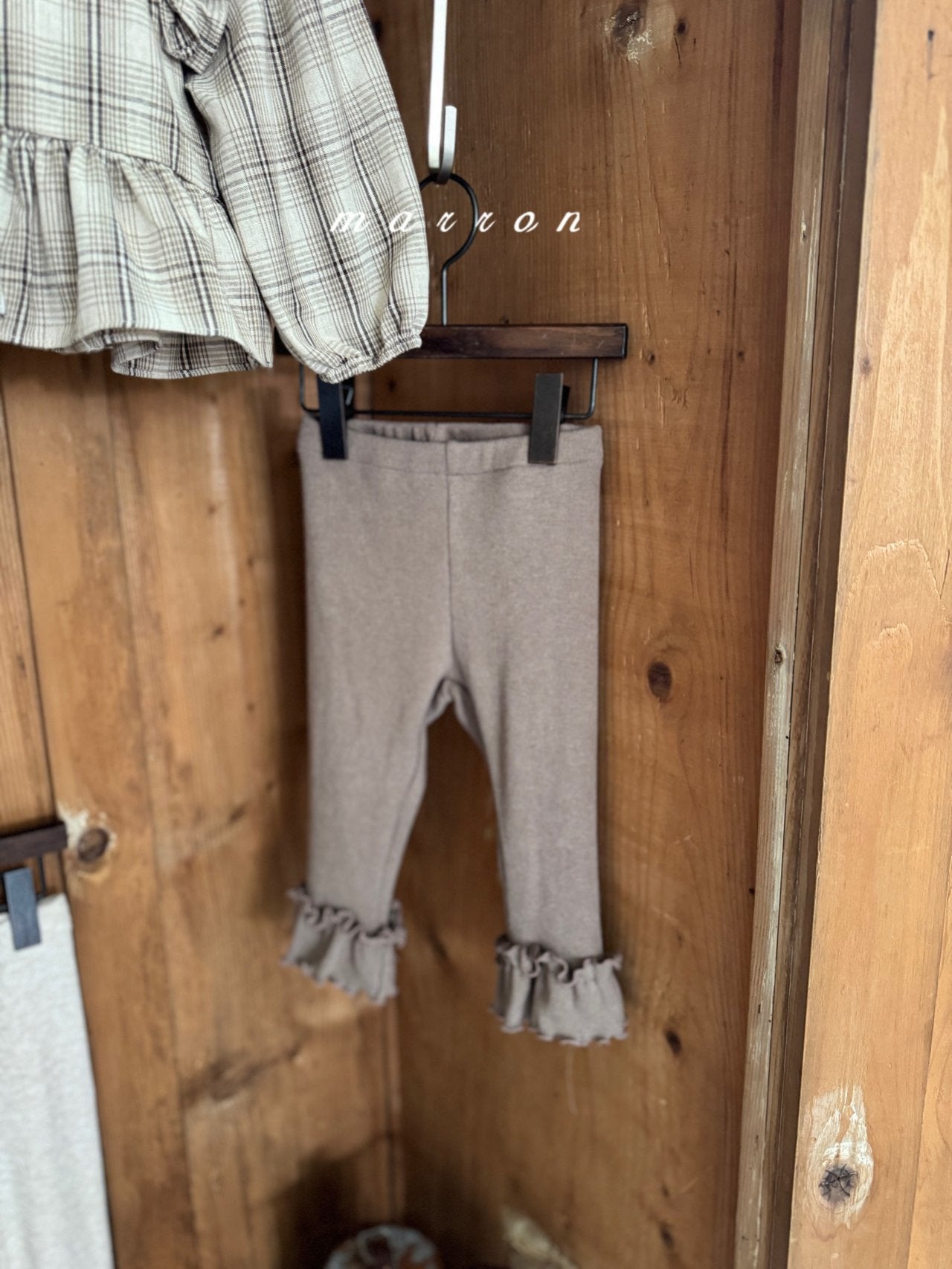 ［marron］Frill leggings