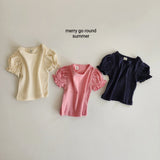 ［merry go round］Eyelet pico lace tops