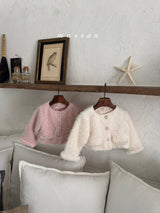 ［marron］Pearl boa jacket