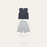 ［melmel］Linen sleeveless tops