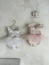 ［OREN］Flora tulle swim wear