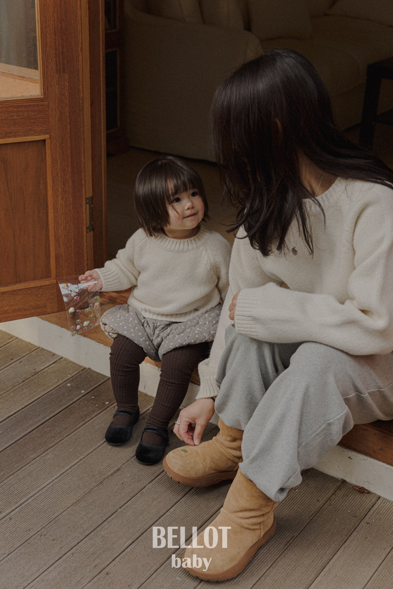 ［BELLOT］Via wool knit (mom)